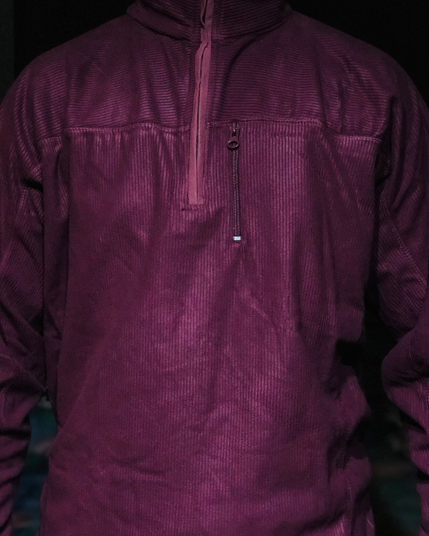 MAROON QUARTER-ZIP JUMPER