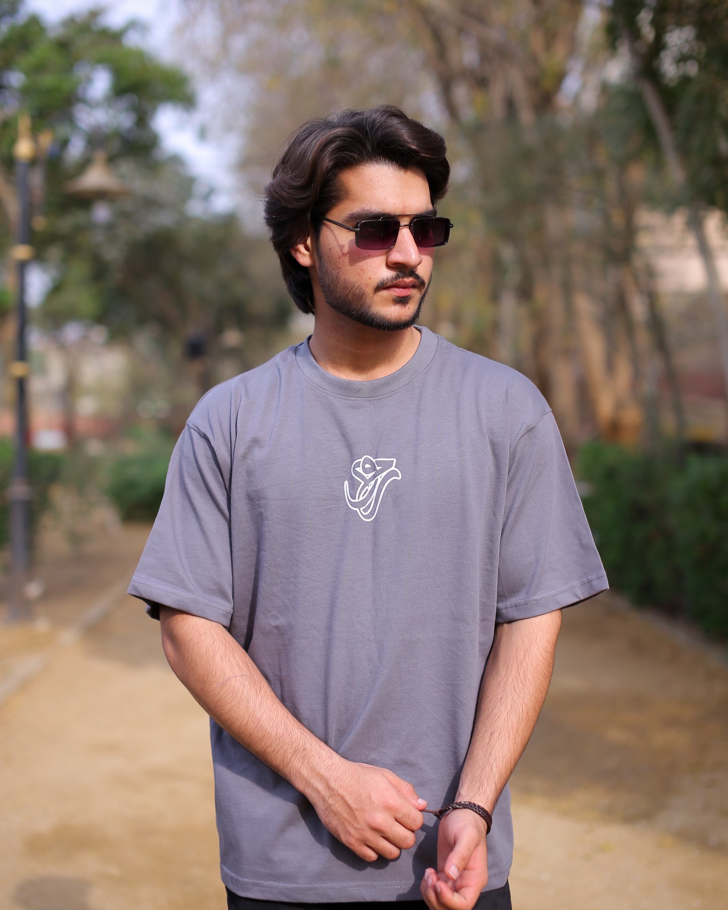 Drop shoulder T-Shirt (Gray)