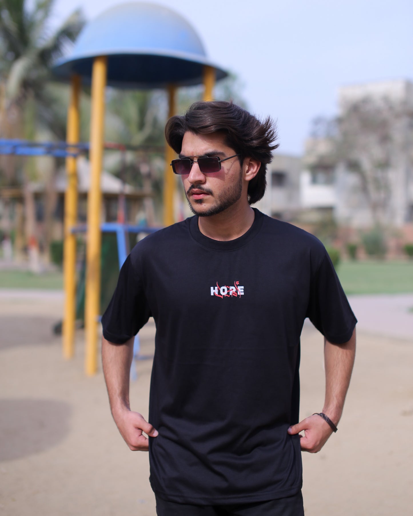 Drop shoulder T-Shirt (Black)